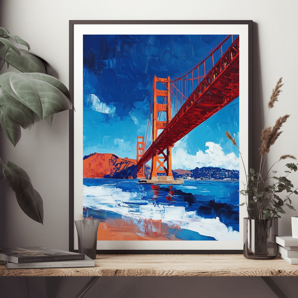 Golden Gate Dreams: Watercolor Serenity