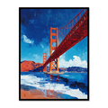 Golden Gate Dreams: Watercolor Serenity