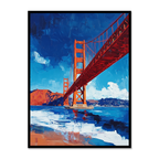 Golden Gate Dreams: Watercolor Serenity