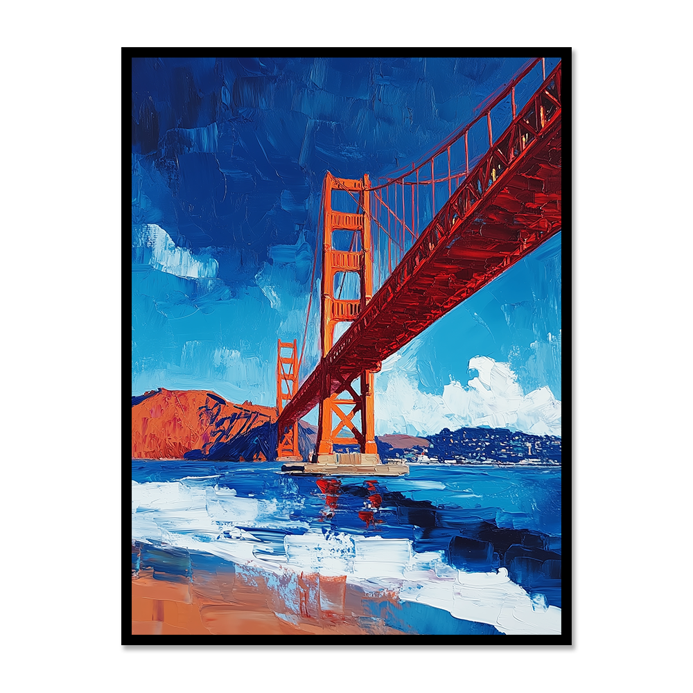 Golden Gate Dreams: Watercolor Serenity