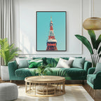 Tokyo Tower Minimal Wall Art - PrintKloud