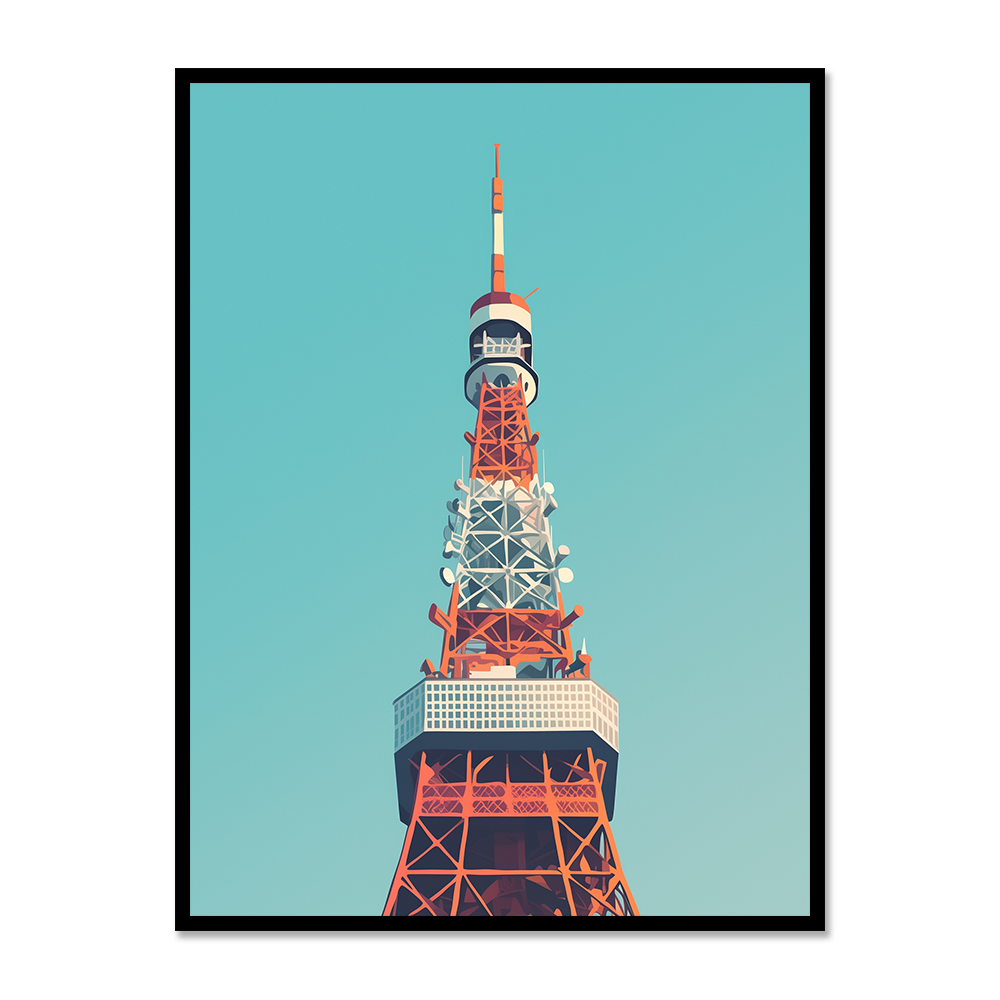 Tokyo Tower Minimal Wall Art