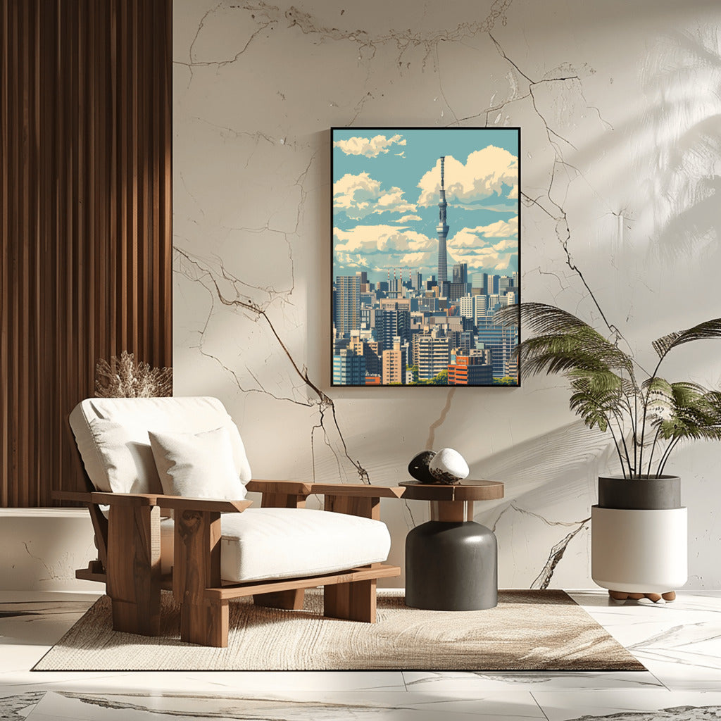 Iconic Tokyo Skyline - PrintKloud