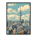 Tokyo Skyline Canvas – Vastu Art for Living Room