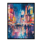 Tokyo Rainfall: Watercolor Street Scene