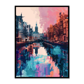 Amsterdam City of Canals Canvas for Living Room