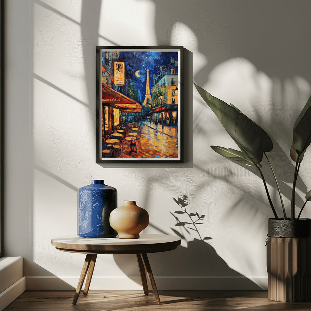 Parisian Nights: Café Glow in Acrylic