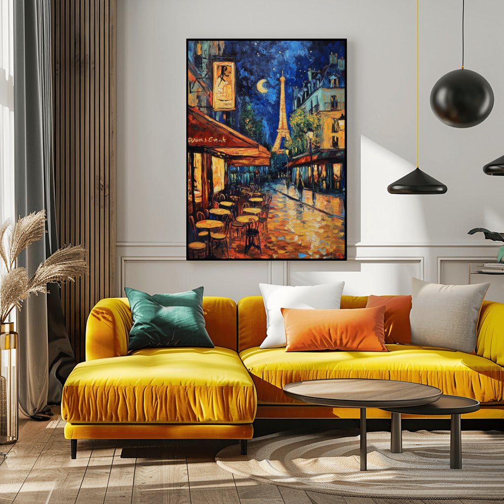 Parisian Nights: Café Glow in Acrylic