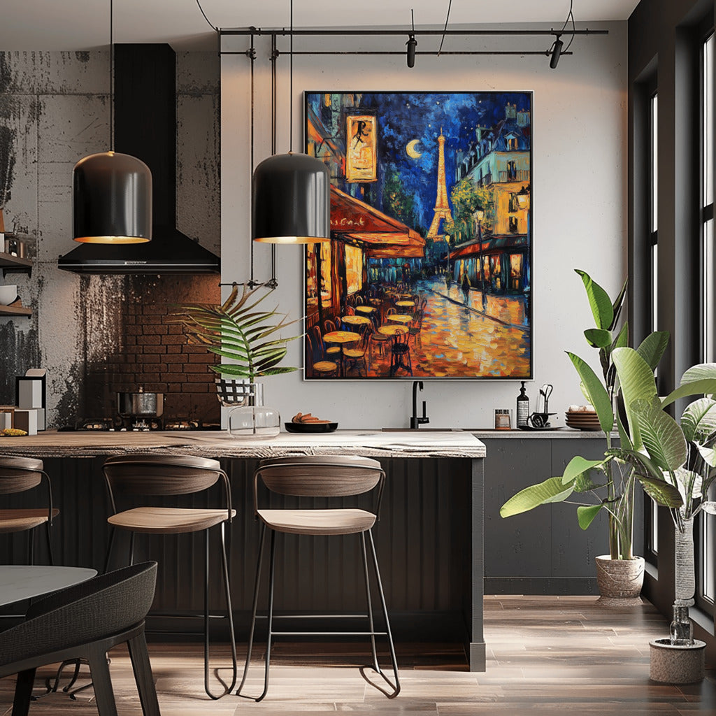 Parisian Nights: Café Glow in Acrylic