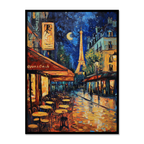 Parisian Nights: Café Glow in Acrylic