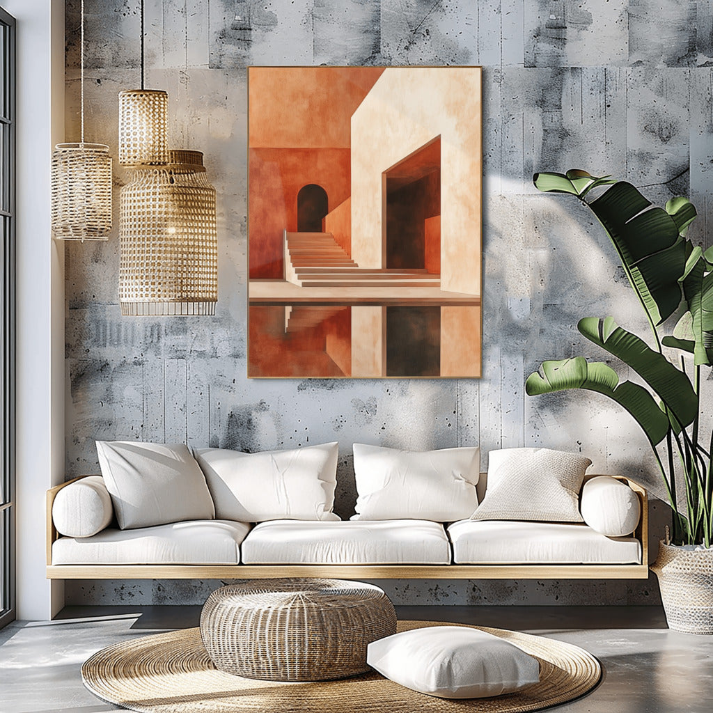Moroccan Essence: Minimal Architectural Art