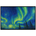 Northern Lights Over Evergreen Forest – Nature Landscape Canvas Print