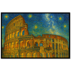 Colosseum Under a Starry Sky – Rome Landmark Canvas Art