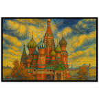 Saint Basil’s Cathedral at Dusk – Moscow Landmark Canvas Wall Art