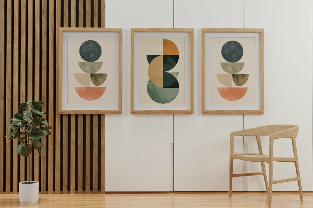 Geometric Harmony Ð Modern Minimalist Wall Art Set of 3