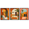 Moroccan Arches Ð Boho Wall Art Canvas Set Of 3