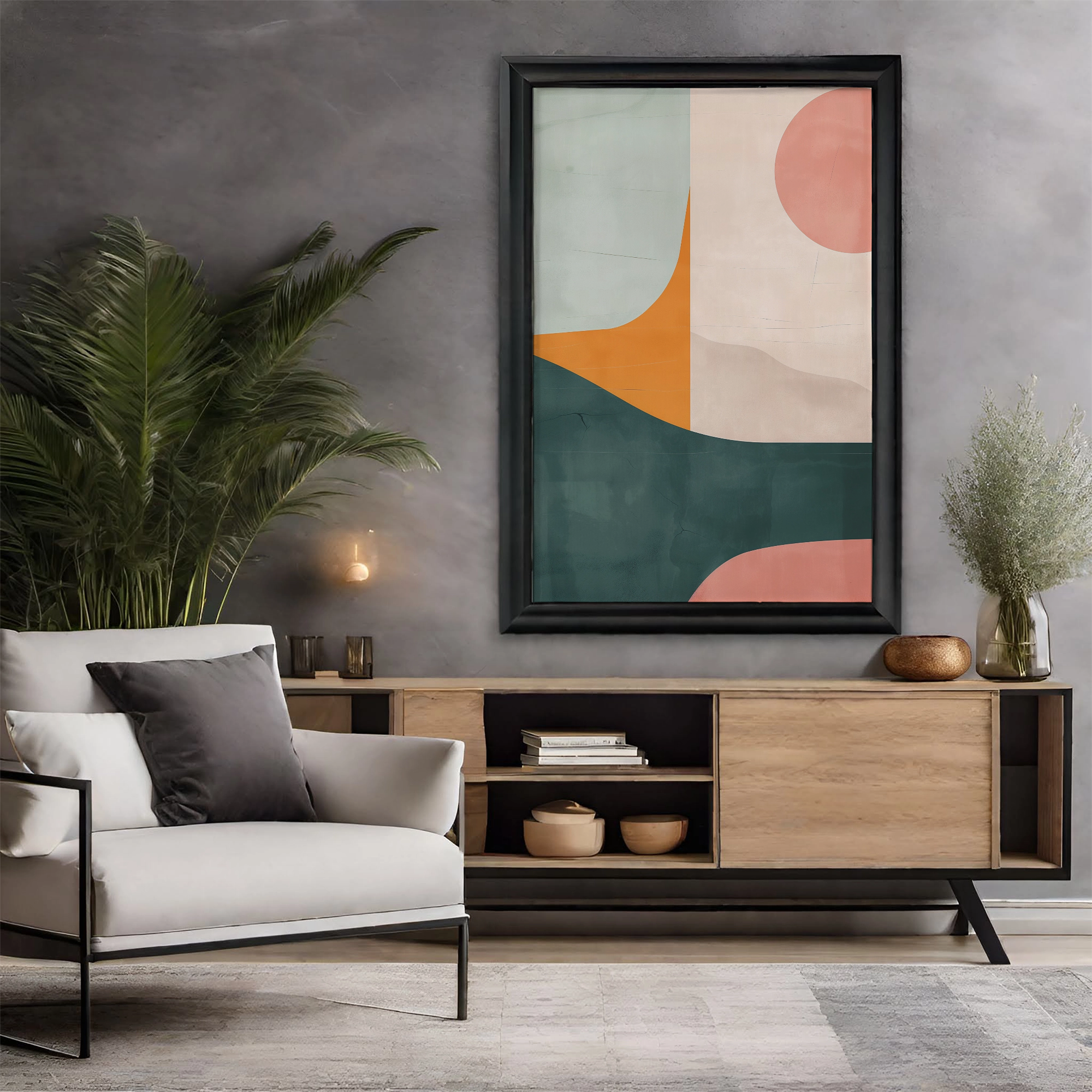 Abstract Boho Flowing Harmony - PrintKloud