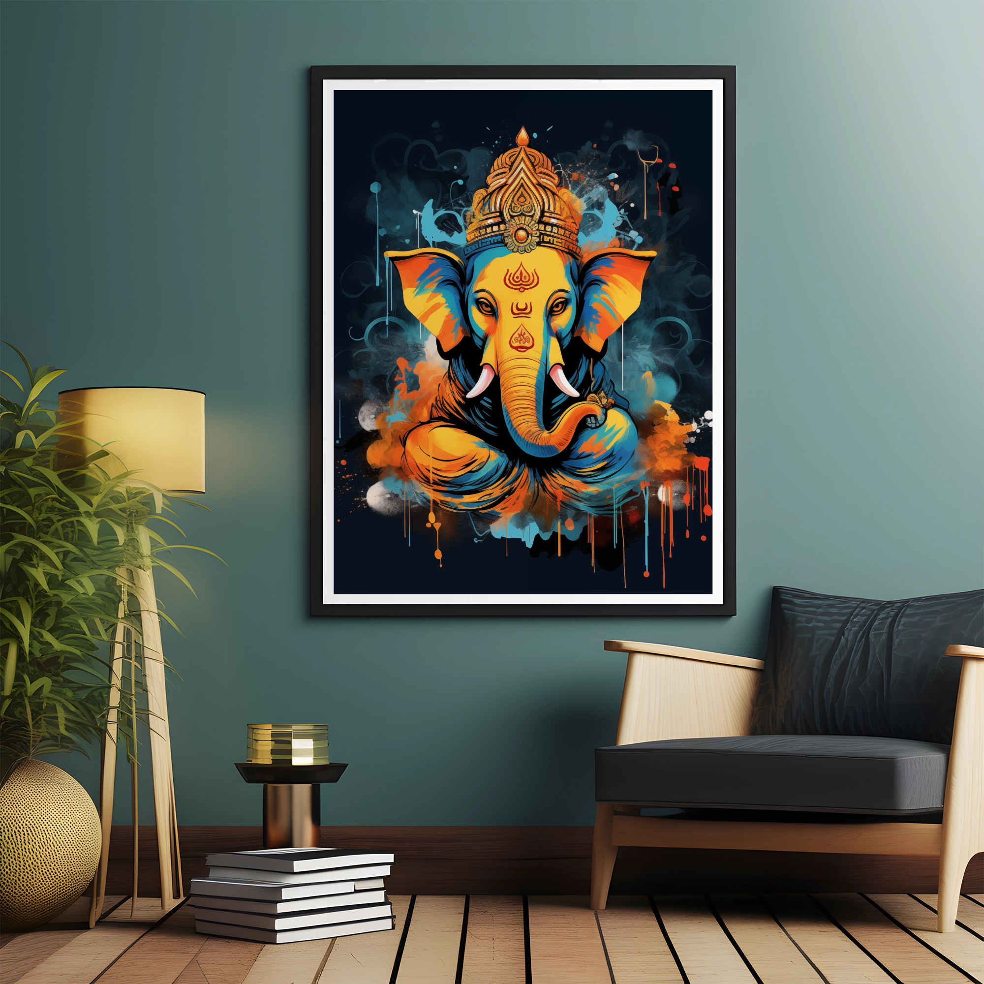 Divine Ganesha Majestic Art - PrintKloud