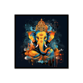 Festive Ganesha Canvas for Living Room & Entryway