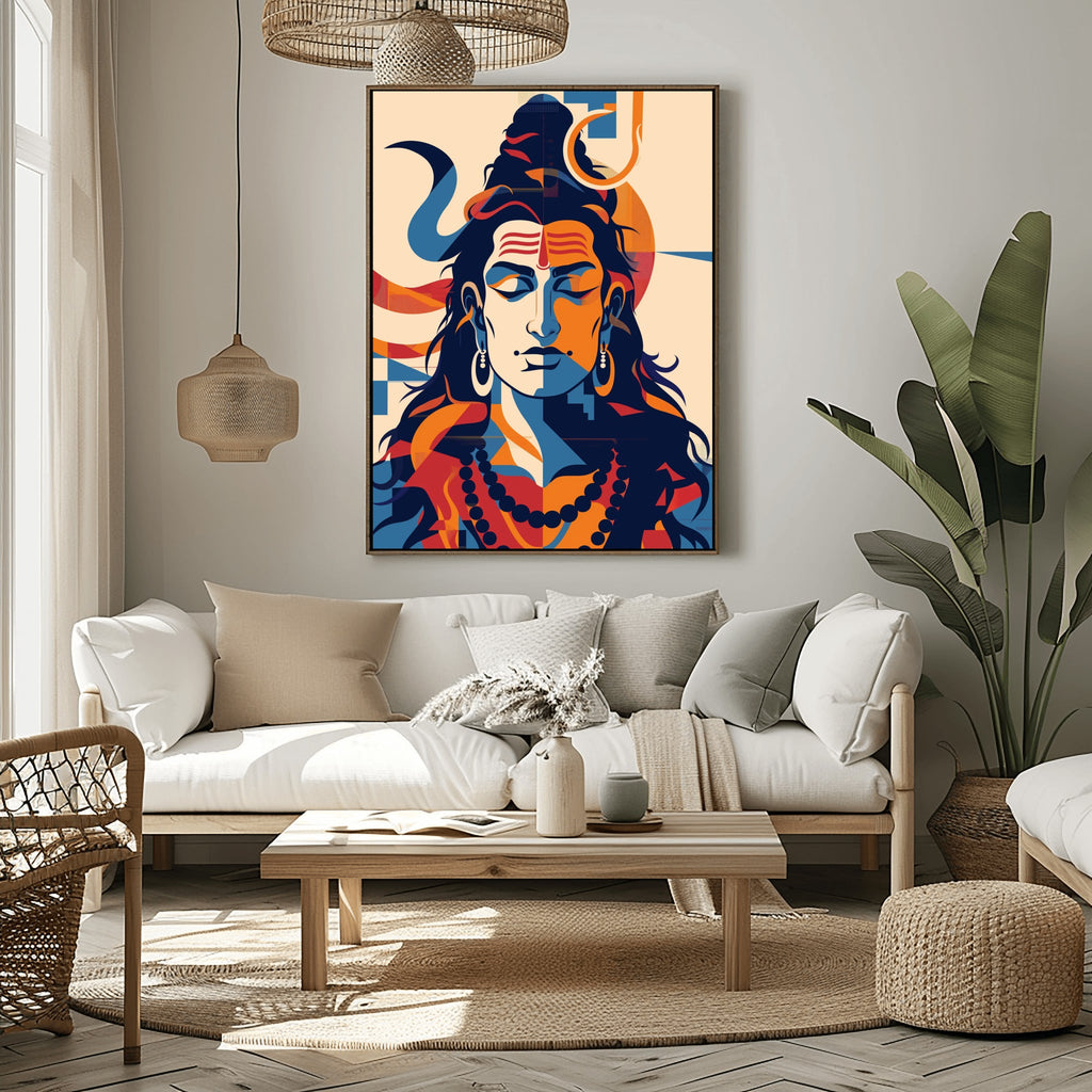 Vibrant Lord Shiva Majestic Art