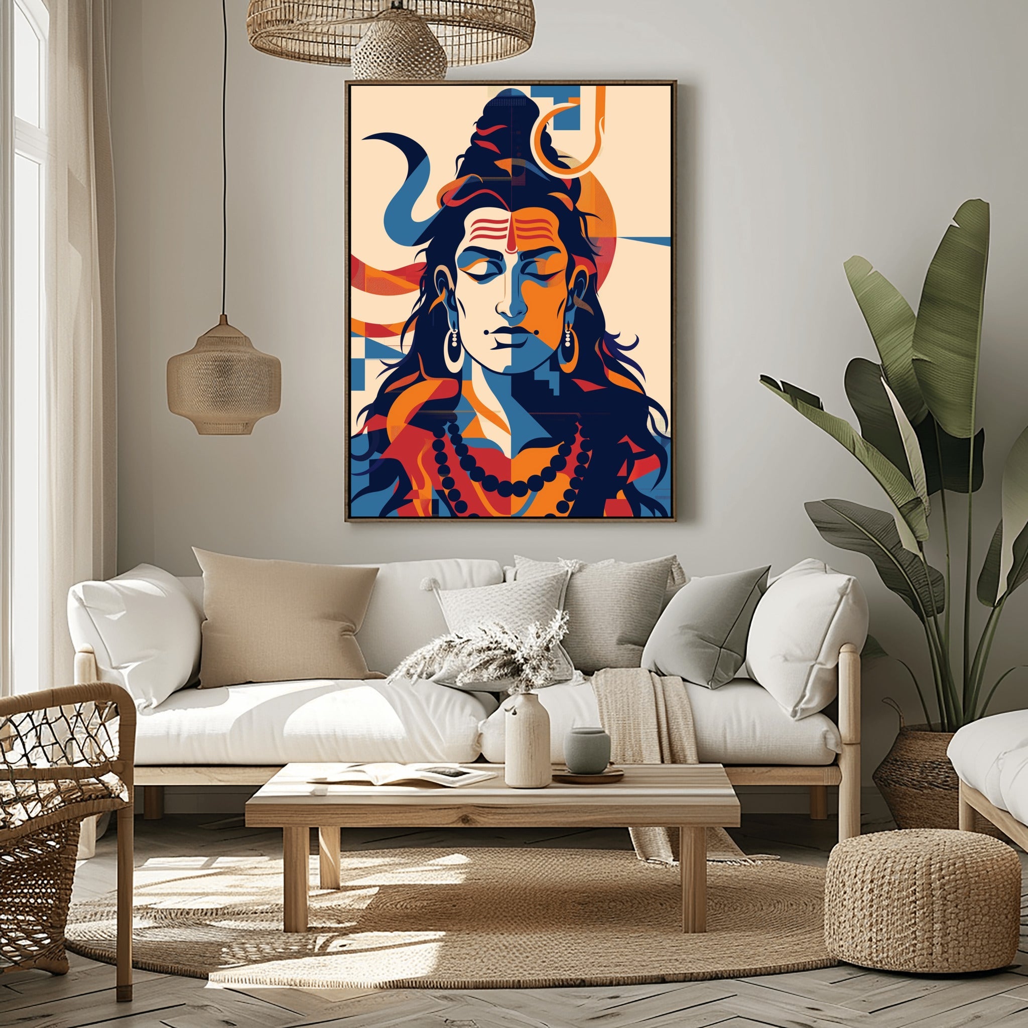 Vibrant Lord Shiva Majestic Art
