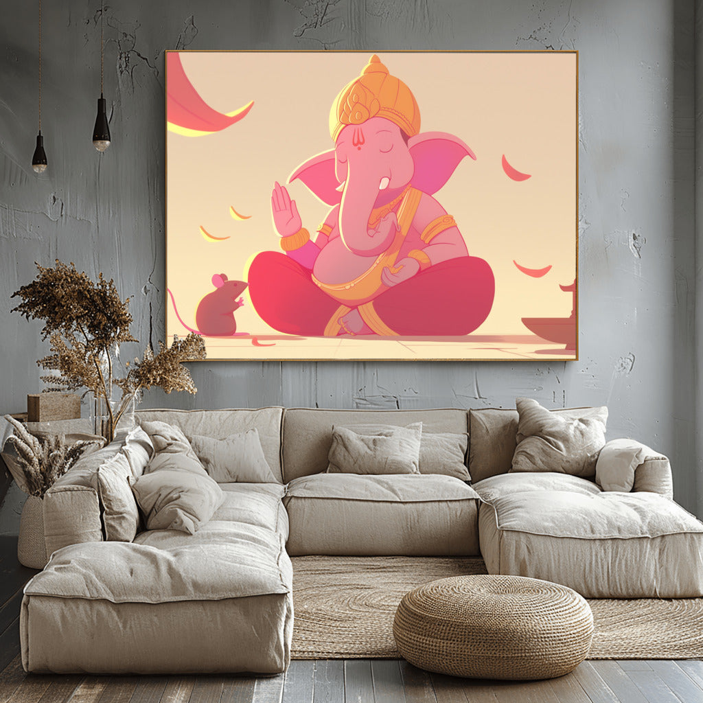 Lord Ganesha with Mushak Blessings
