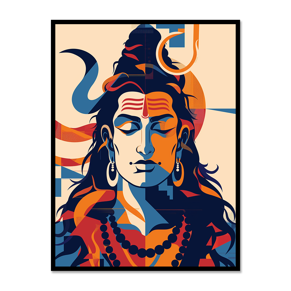 Vibrant Lord Shiva Majestic Art
