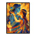 Divine Radha Krishna Canvas for Living Room