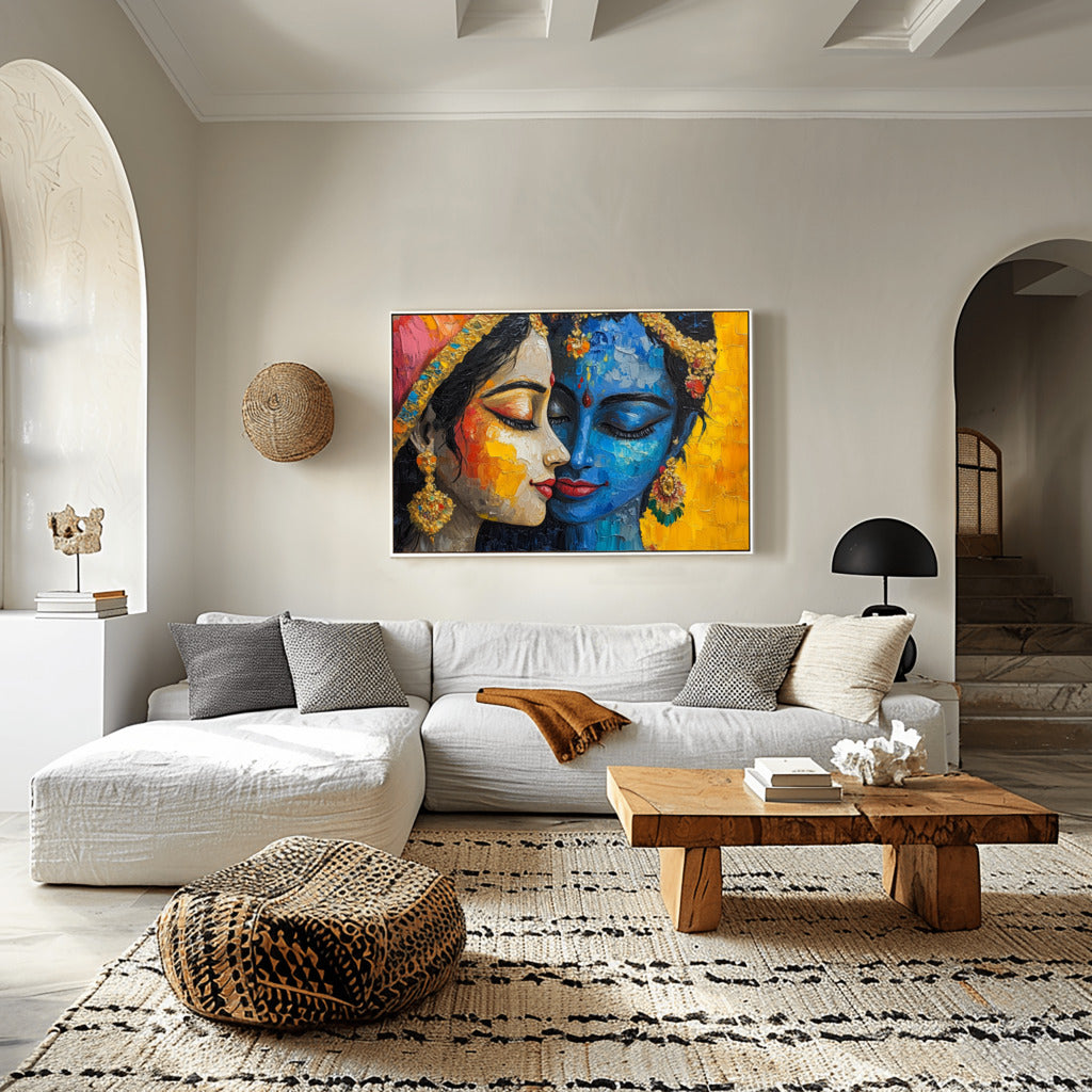Acrylic Bliss of Radha Krishna