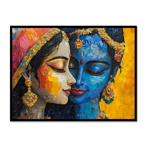 Acrylic Bliss of Radha Krishna