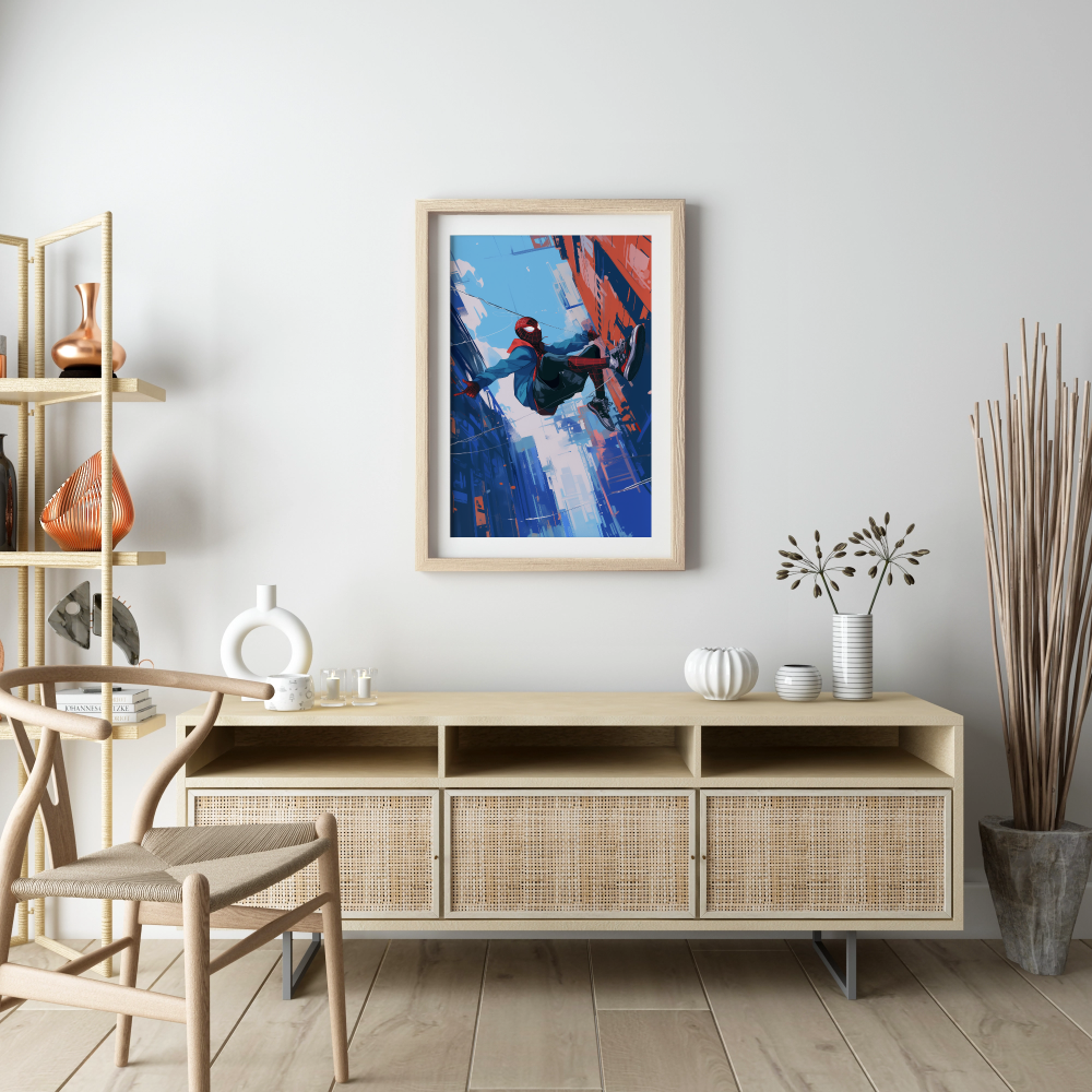 Spidermanâ€™s Urban Heroism Print - PrintKloud