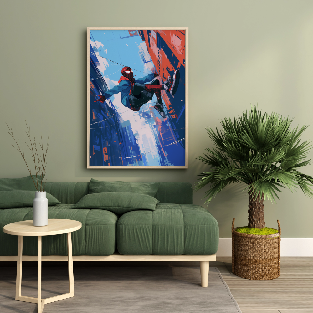 Spidermanâ€™s Urban Heroism Print - PrintKloud
