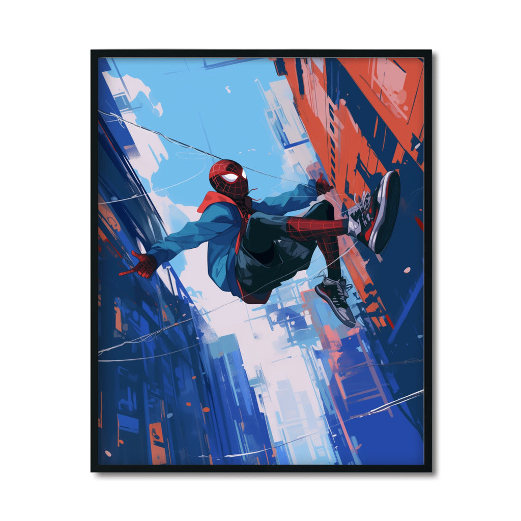 Spiderman's Urban Heroism Print