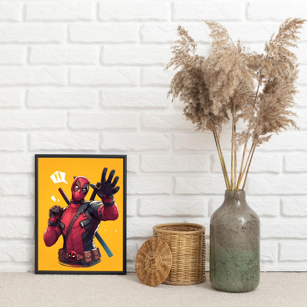 Deadpool's Heroic Antics Art - PrintKloud