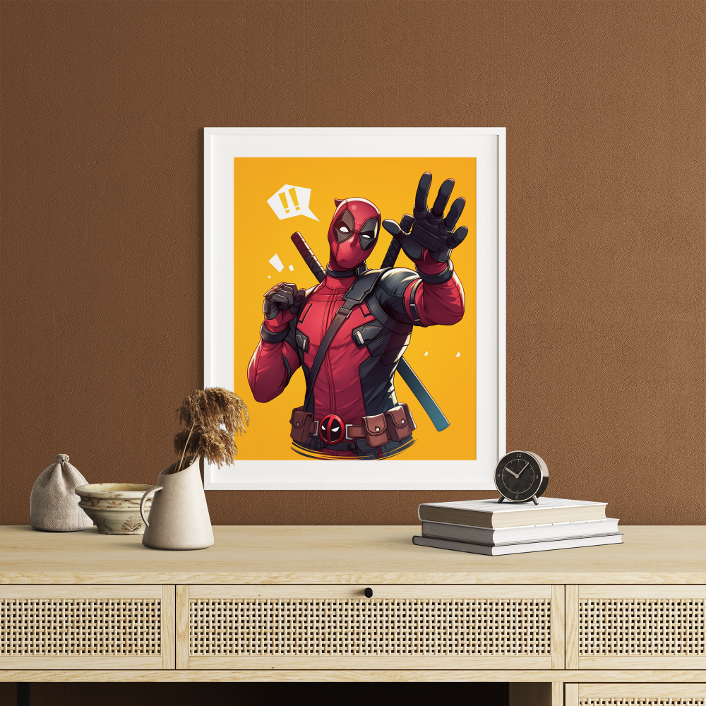 Deadpool's Heroic Antics Art - PrintKloud