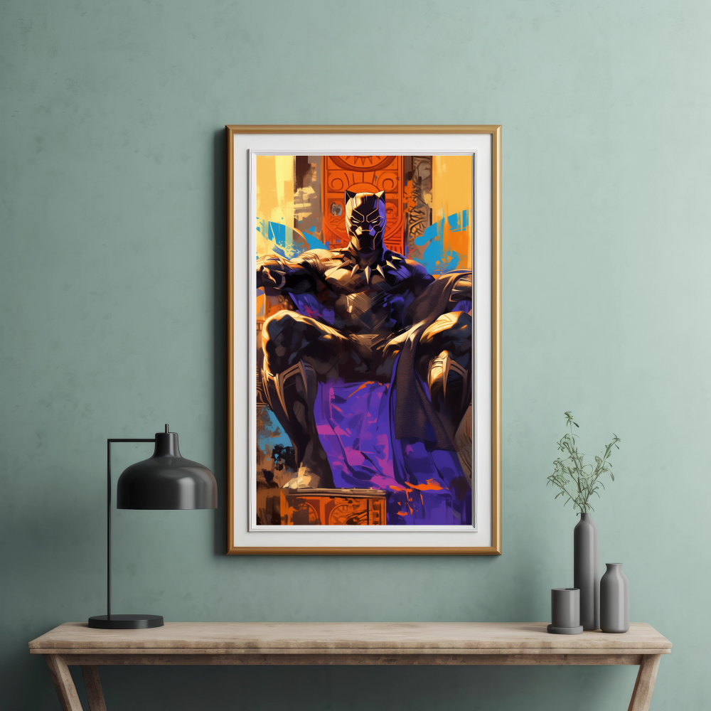 Black Panther's Majesty Print - PrintKloud
