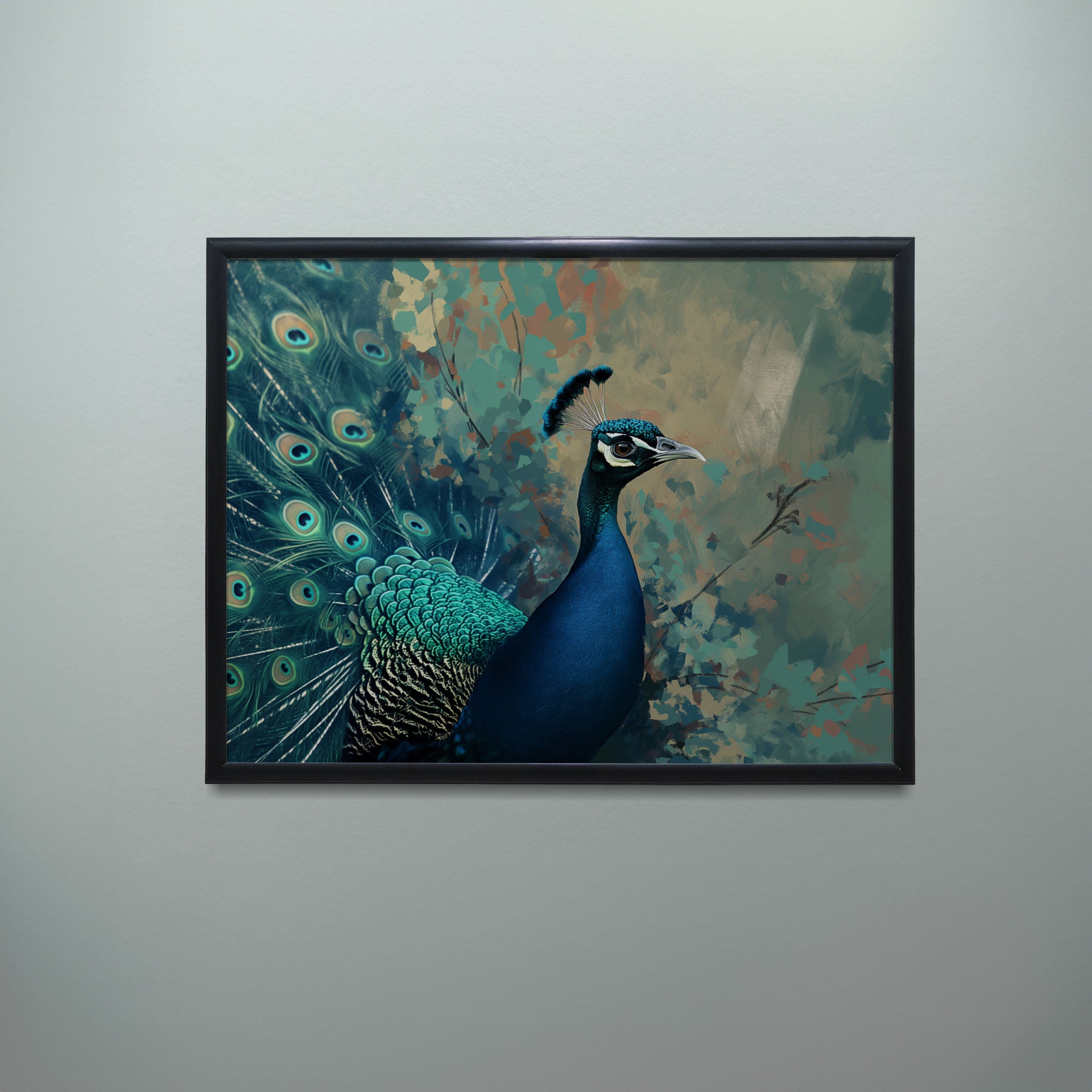 Elegant Peacock Art - PrintKloud