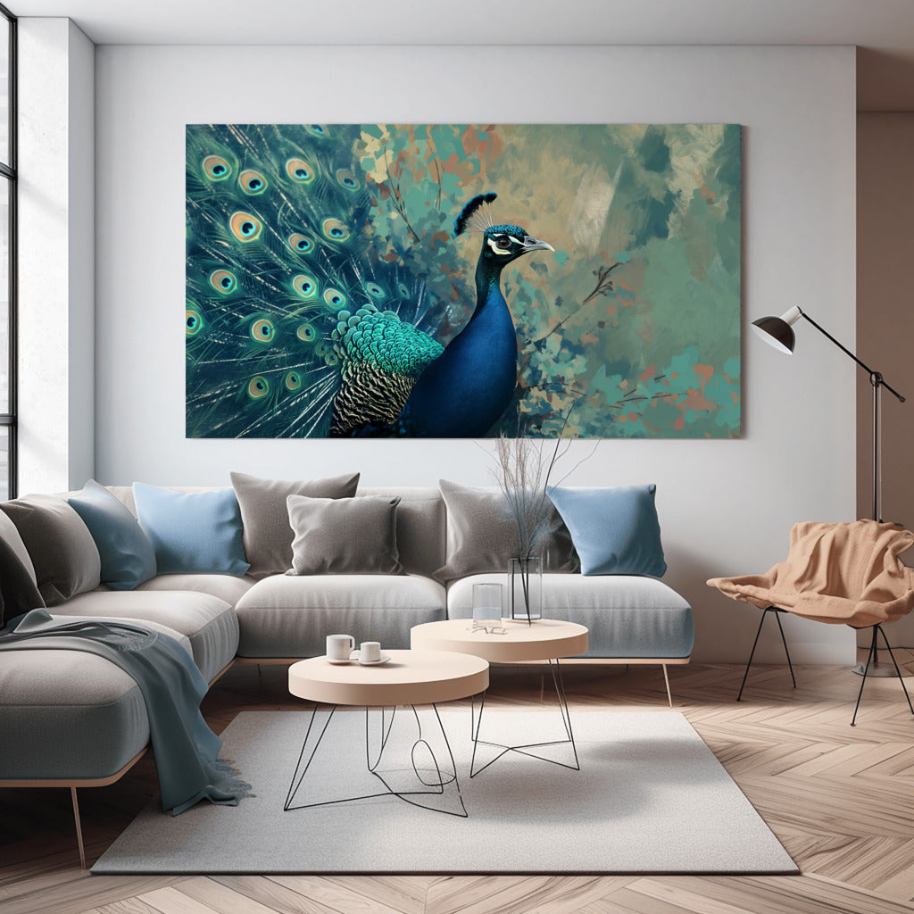 Elegant Peacock Art - PrintKloud