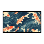 Flowing Koi Fish Artwork - Vastu Painting for Business Success and Career Development