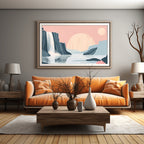 Flowing Waterfall Artwork - PrintKloud