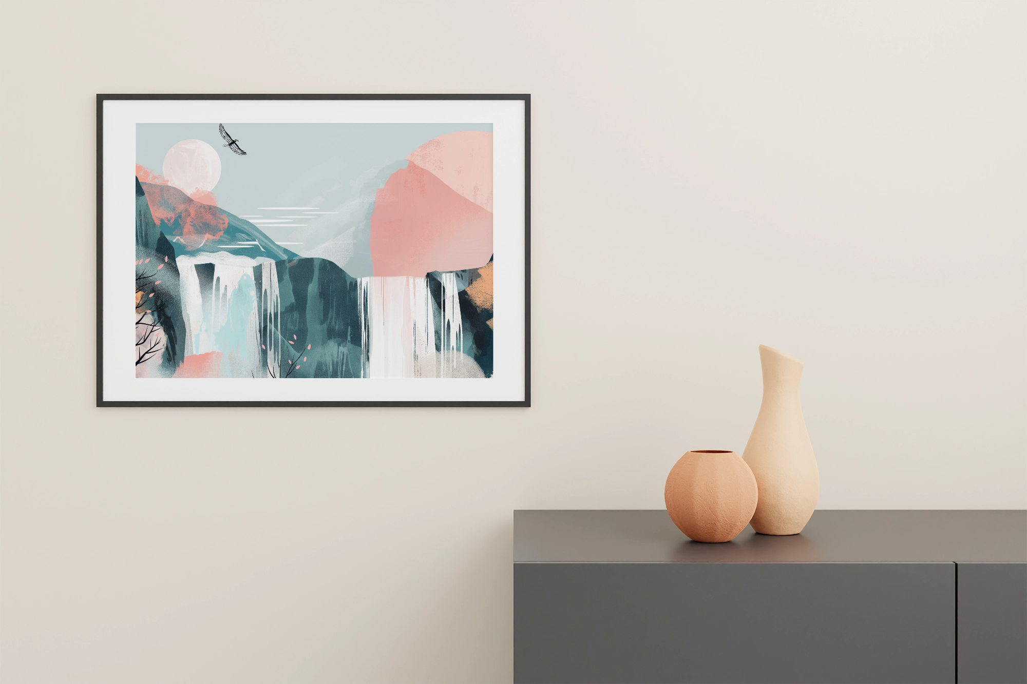Waterfall Harmony Art - PrintKloud