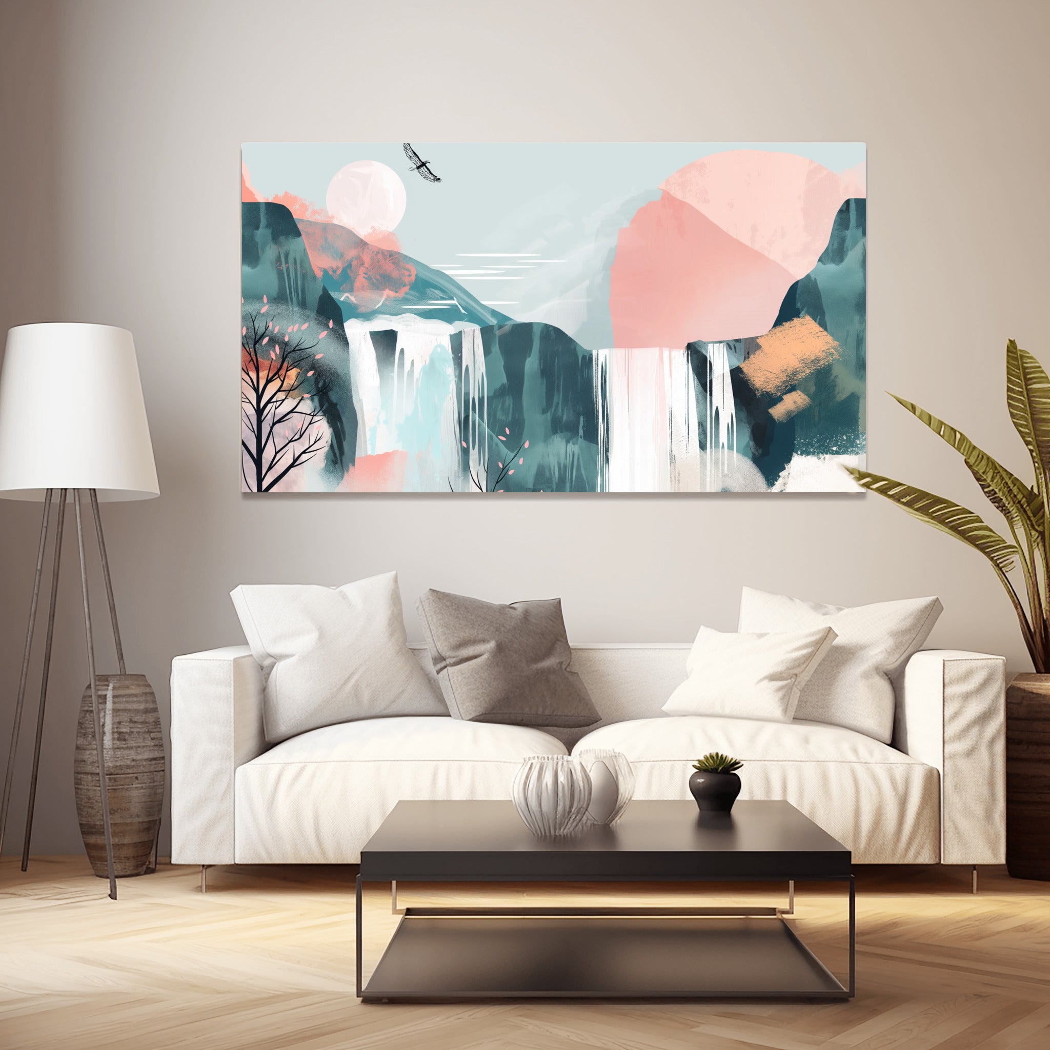 Waterfall Harmony Art - PrintKloud