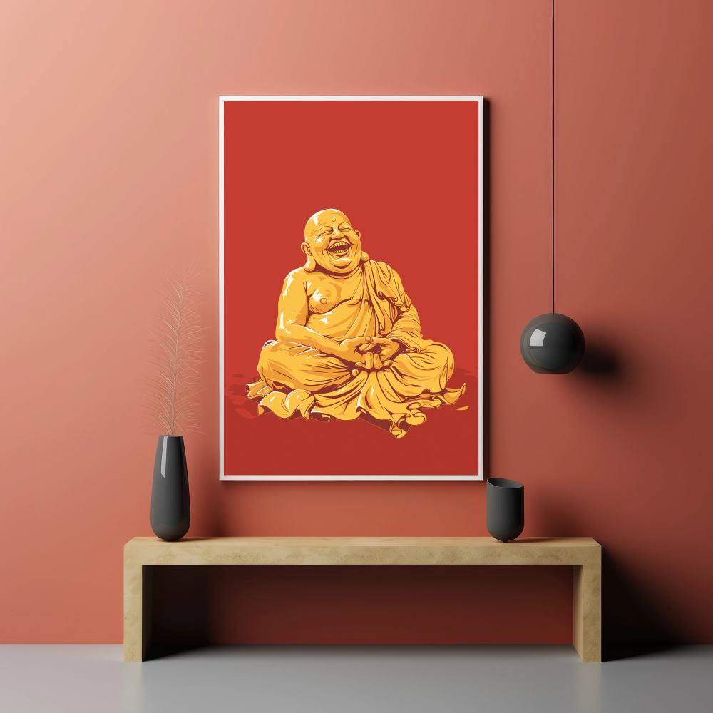Laughing Buddha Gleeful Spirit - PrintKloud