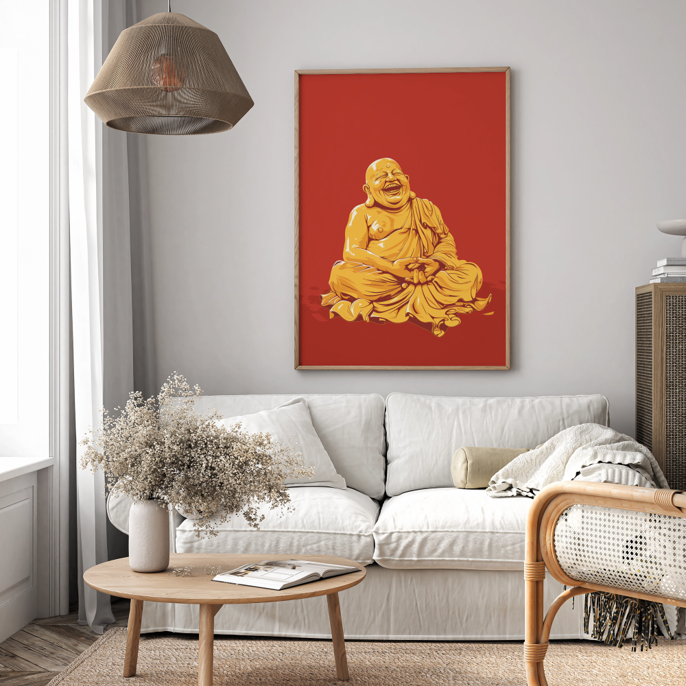 Laughing Buddha Gleeful Spirit - PrintKloud