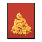 Laughing Buddha Gleeful Spirit - Vastu Painting For Prosperity And Joy