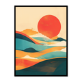 Morning Wave Glow Canvas – Vastu Art for Motivation