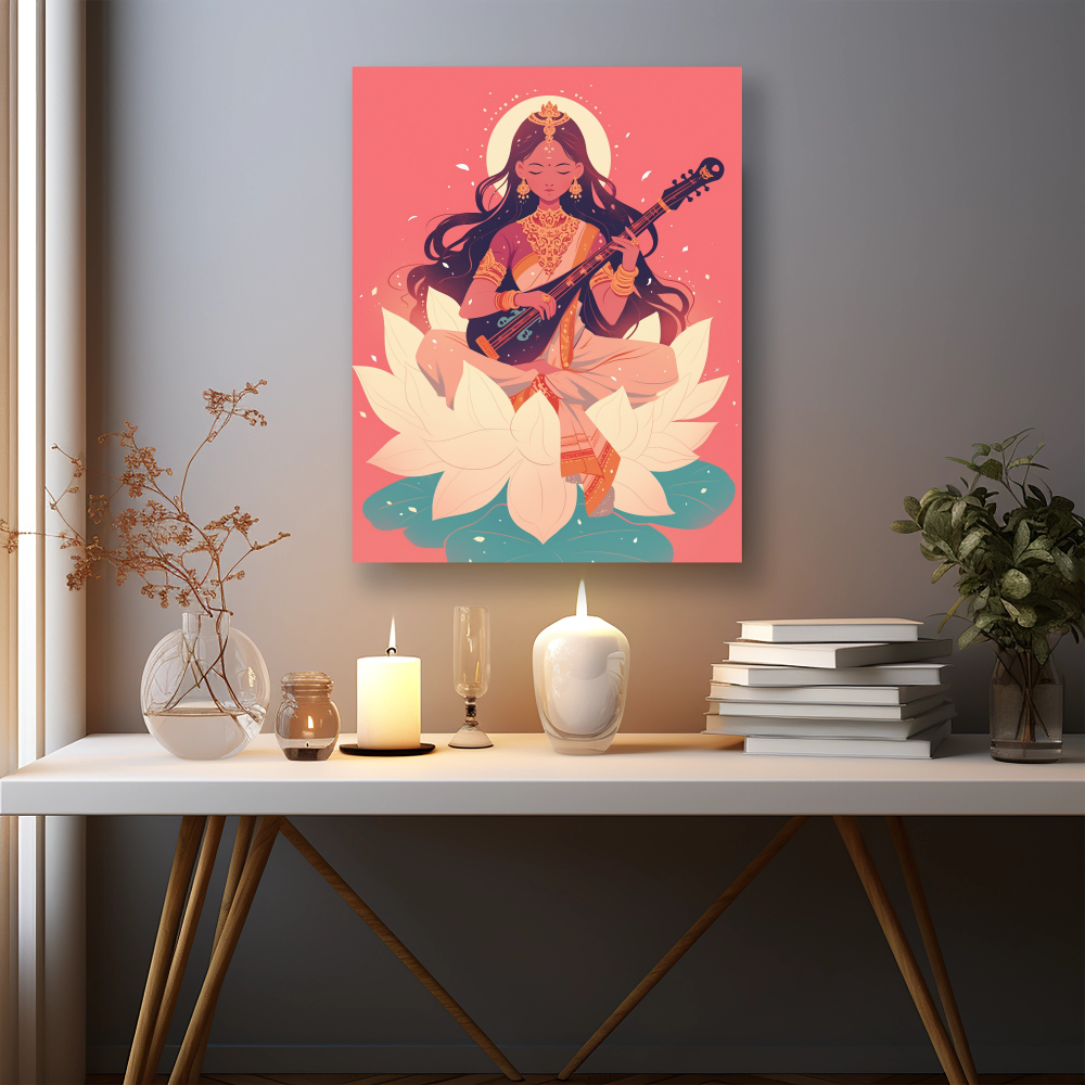 Saraswati Enlightened Grace - PrintKloud