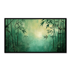 Peaceful Bamboo Forest in Soothing Greens - Vastu Painting to Attract Positive Energy