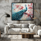 Majestic Elegance Peacock in Full Splendor - Vastu Painting to enhance good luck and financial abundance