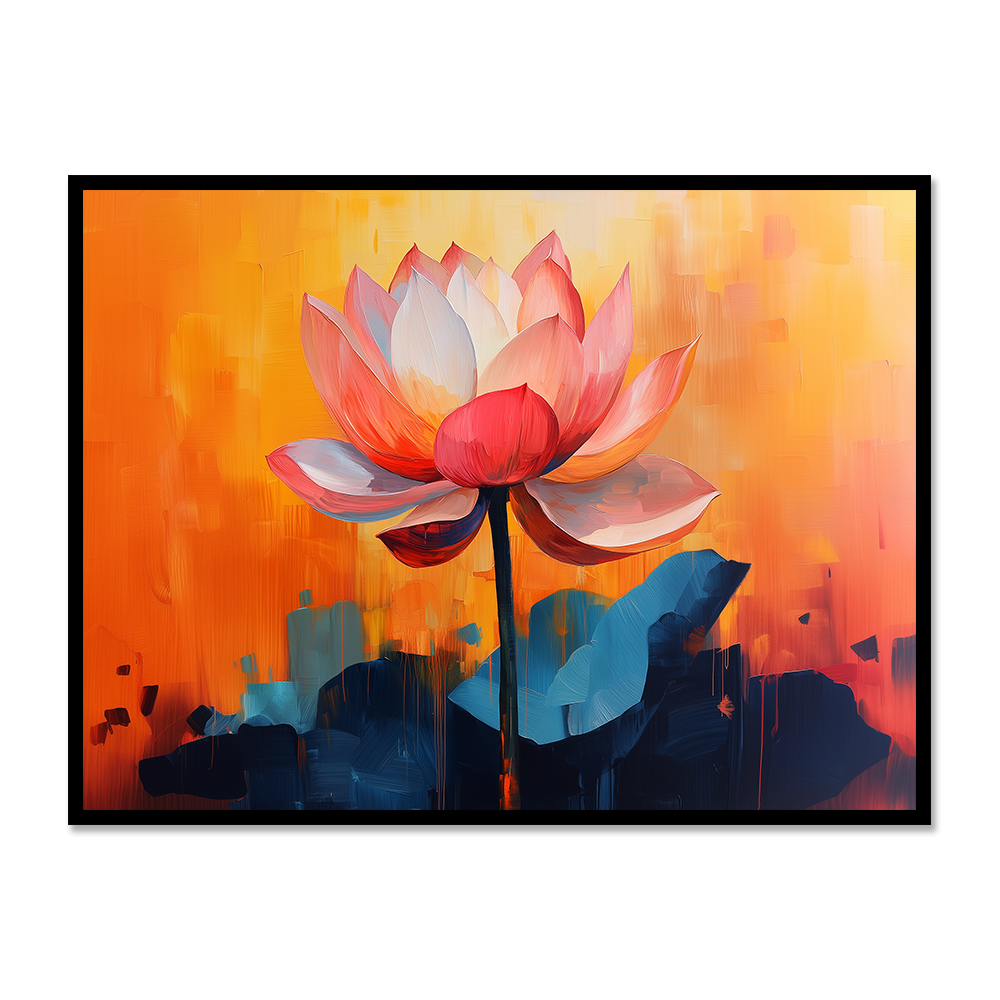 Ethereal Grace Lotus in Soft Hues - Vastu painting for Peace and Harmony